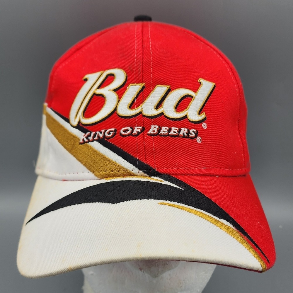 VTG 90's 2000's Dale Earnhardt Jr Bud Budweiser King Of Beers Chase Hat Snapback